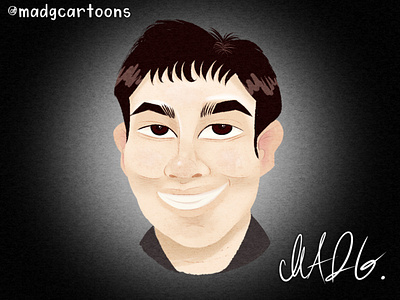 Caricatures - Self Portrait artist avatars caricatures cartoon character childrens illustration concept filipino