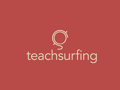 Teachsurfing Logo branding design logo