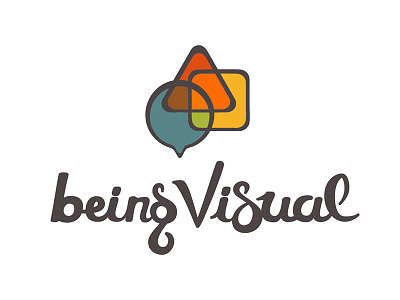 Being Visual Logo brand design logo visual
