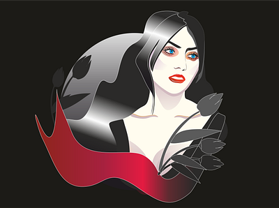 Ведьма beautiful black hair design girl witch halloween icon illustration magic sorcery spells vector witch woman ведьма