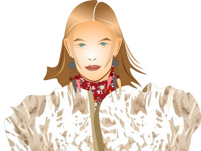 Fashion beautiful face fashion fashion show figure illustration it girl lux luxury vector woman