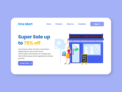 E Commerce Landing Page