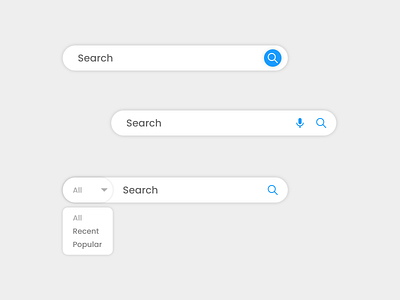 Search Bar Screen Design