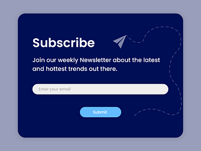 Subscribe Screen Design