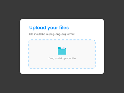 File Upload Pop up Screen by Rahul Kumar on Dribbble