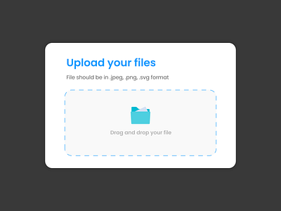 File Upload Pop up Screen