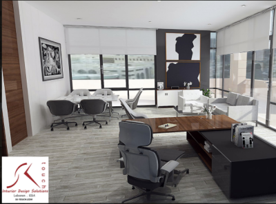 Initial Saudi CEO Office design interior interiordesign office design