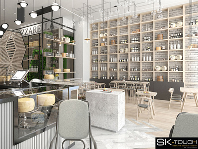 Sk Touch Mozzarella Factory Italian Cheese Store & Cafe cafedesign furniture design interiordesign
