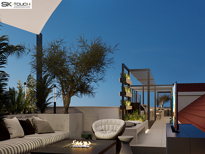 Louaize Rooftop Restaurant Design