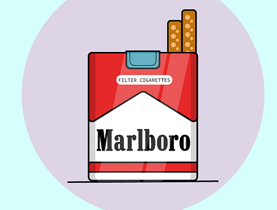 Soldiers of Death 20 branding cigarette cigarettes colors design illustration illustrator marlboro red