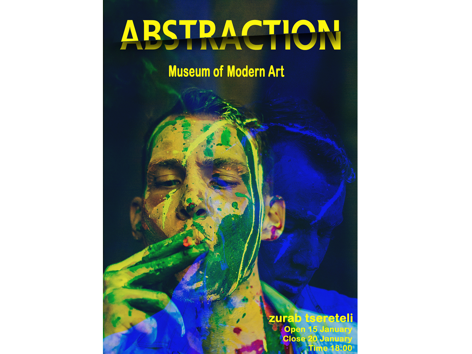 Abstraction Art Exhibition Poster By Tsula On Dribbble 1718
