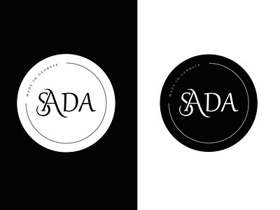 Official Brand Logo "SADA" black brand branding clothing colors colour design georgia illustrator logo tbilisi ui
