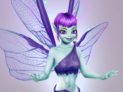 Pixie fairy game illustration paint pixie wings