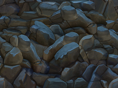Rocks game hand painted mobile rocks texture