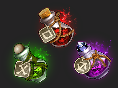 Potions elixirs game icon icons illustration potions ui