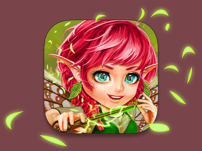 Nature Fairy Icon app fairy game icon illustration nature