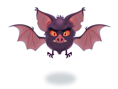 Bat - Hit Animation animation bat game gif illustration