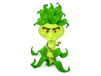 Plant - Hit Animation animation enemy illustration game gif plant