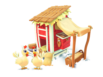 Chicken Coop 3d chicken game gameart illustration sprite