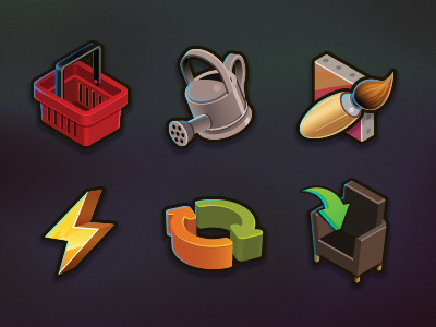 Icons2 game icons illustration menu ui