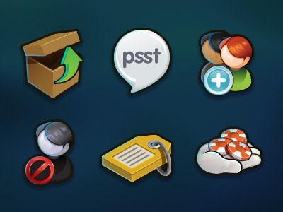 Icons4 game icons illustration menu ui
