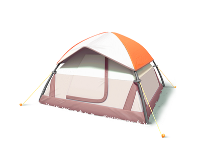 tent 3d game gameart illustration mobile model tent