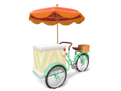 bicycle 3d bicycle game gameart illustration mobile model