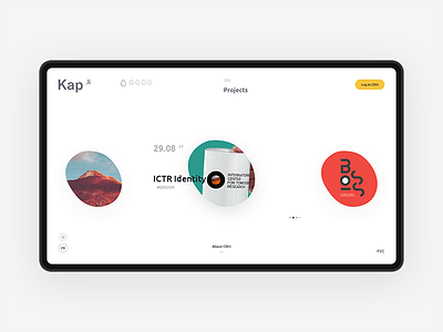 Kapli clean clear desktop landing ui ux web