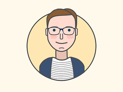 My new avatar avatar icon illustration person portrait vector