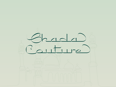 Ghada Couture arabian arabic branding clothing couture design fashion ghada icon illustration logo mohammad mohammadfrombengal typography vector