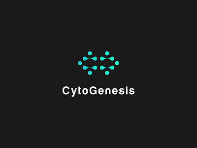 CytoGenesis bio biotechnology branding cyto cytogenesis design dna gene graphic design illustration logo modern node premium