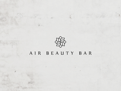 Air Beauty Bar air bar beauty branding cosmetics design floral flower graphic design illustration line art logo luxury makeup minimal minimalist neutral premium typography vector