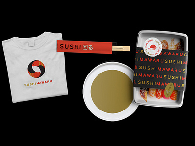 Sushi Mawaru branding