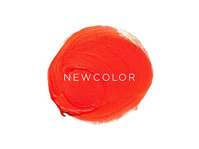 NEWCOLOR Logo beauty logo nail polish paint splatter