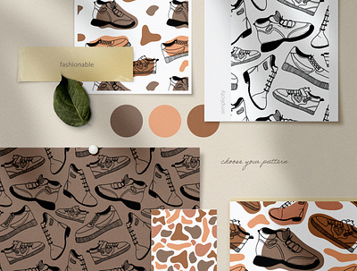 Set with shoes art branding cute design graphic design illustration logo shoe