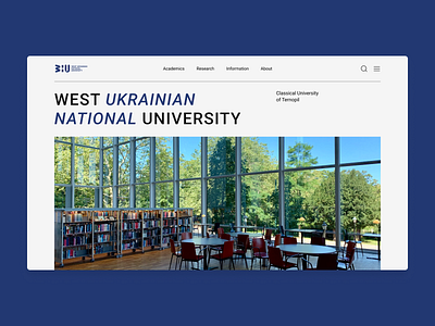 West Ukrainian National University design minimal photoshop typography ui ux web website wunu wunuwebsite