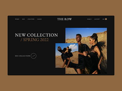 THE ROW. Redesign concept. clothing concept minimal shop store therow typography ui web website