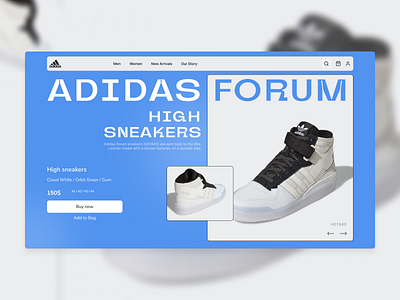 Adidas forum - Website concept