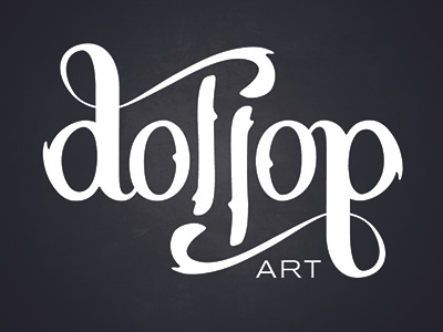 dollop Art Logo Design graphic design hand lettering logo design