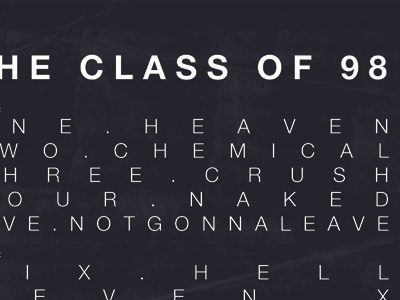 The Class of 98 Album Packaging // HEAVEN