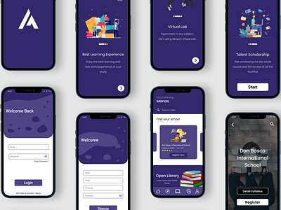 Akoyas - An Edutech App appdesign figma prototype ui ux design wireframe