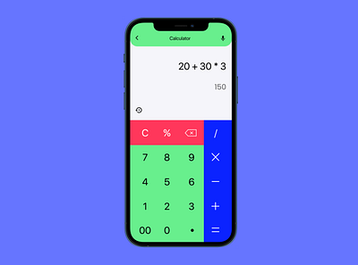 Calculator - Design Challenge #Day4 appdesign calculator design calulator dailydesignchallenge day4 desgin design figma figmadesign flat ui
