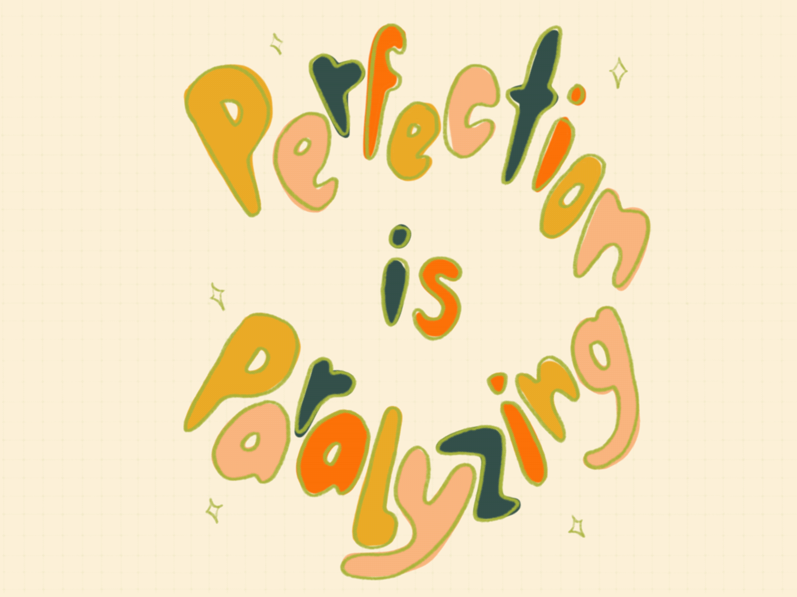 Perfection is Paralyzing animation gif illustration