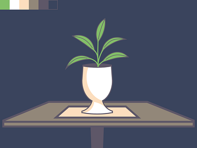 Plant design illustration vector