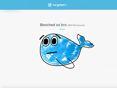 Targeted 404 404 blue clean flat not found targeted