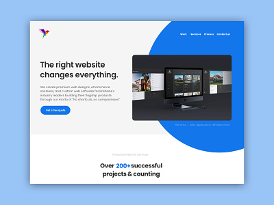 DIGITAL BIRD - Refresh (Preview v1.0) agency australia blue brisbane clean colourful development digital agency digital bird flat home page laravel light light grey php portfolio web design white wordpress