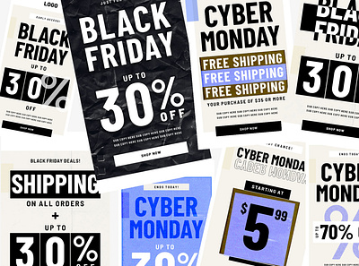 Black Friday & Cyber Monday Promo Email Templates best email designs creative email templates email email design email marketing fashion email newsletter design newsletter layouts online marketing responsive email