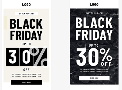 Black Friday Promo Email Templates best email designs creative email templates email design email layout email marketing email mockup newsletter design newsletter layouts online marketing responsive email