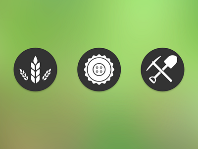 Farming icons contracting design earthworks farming grain icon illustration sketch tools web