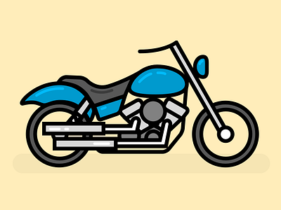 Motorbike agile clean design illustration line motorbike simple vector vehicle web wip
